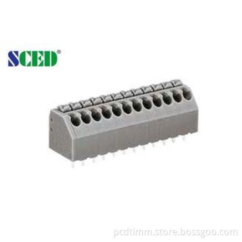 300V 5A Single Deck Spring Screwless Terminal Block Pitch 3